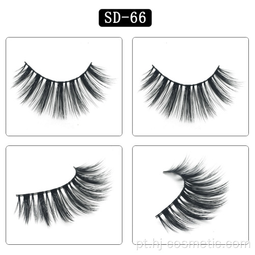 3D Faux Mink Cílios Natural Longo De Seda Macia Cílios Falsos Falso Vison Lashes